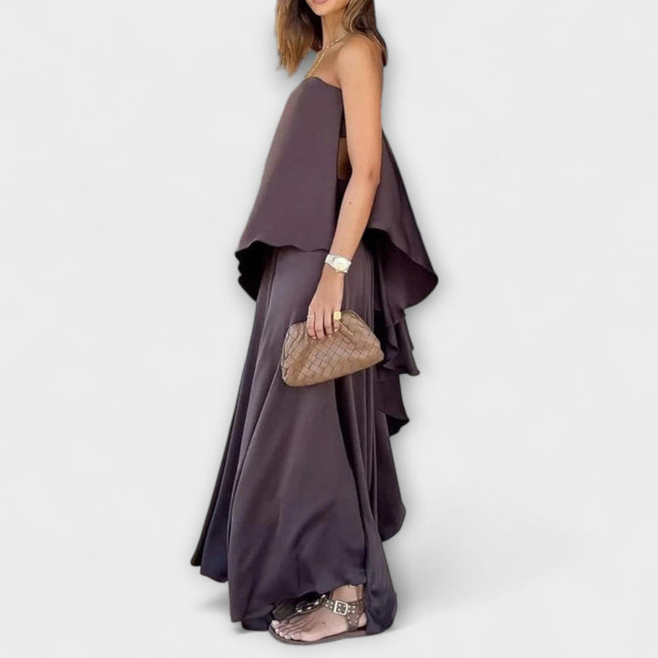 Emily & Isabella Brooks | Sleeveless Bandeau Top and Skirt