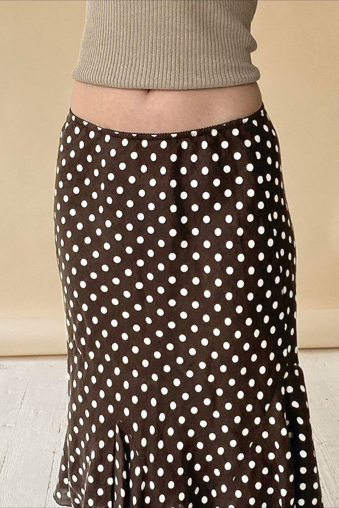 Emily & Isabella Brooks | Polka Dot Low Waist Skirt