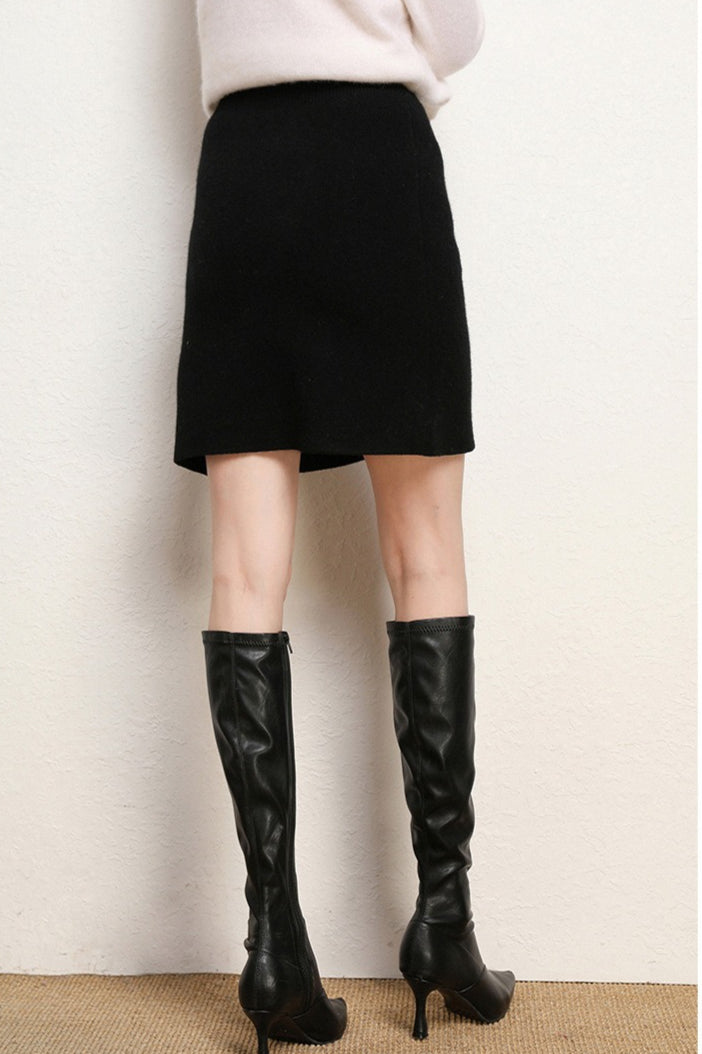 Emily & Isabella Brooks | Wool A-Line Mini Skirt