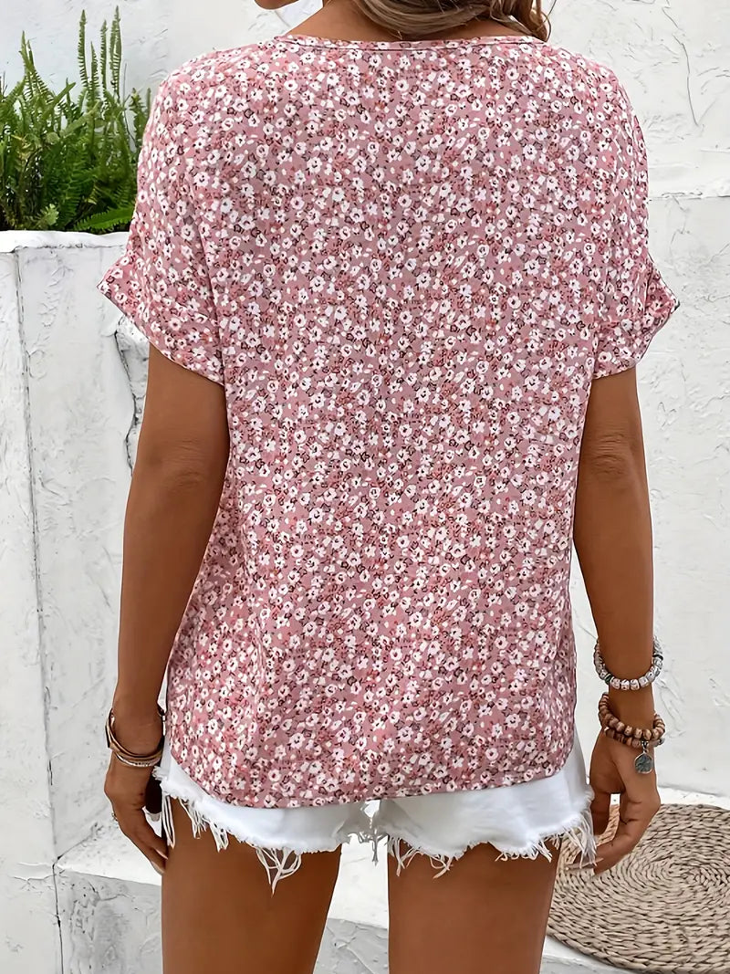 Emily & Isabella Brooks | Floral Print Blouse