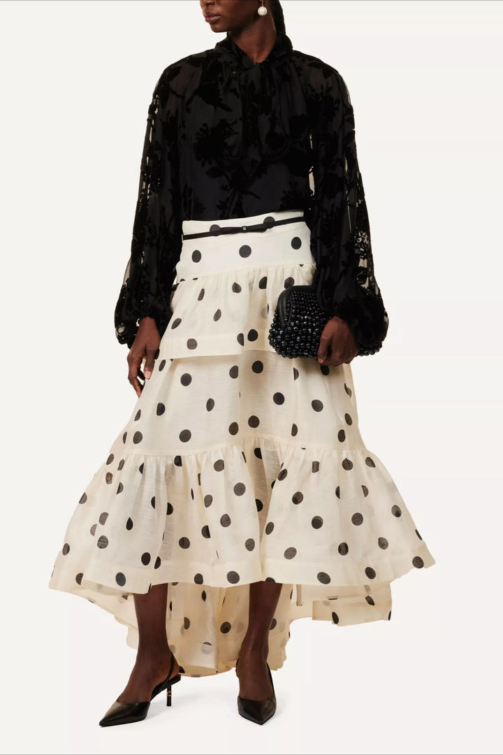 Emily & Isabella Brooks | Tiered Ruffle Midi Skirt