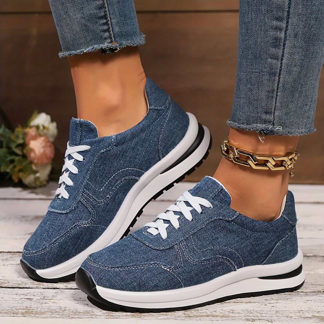 Emily & Isabella Brooks | Comfort Denim Sneakers