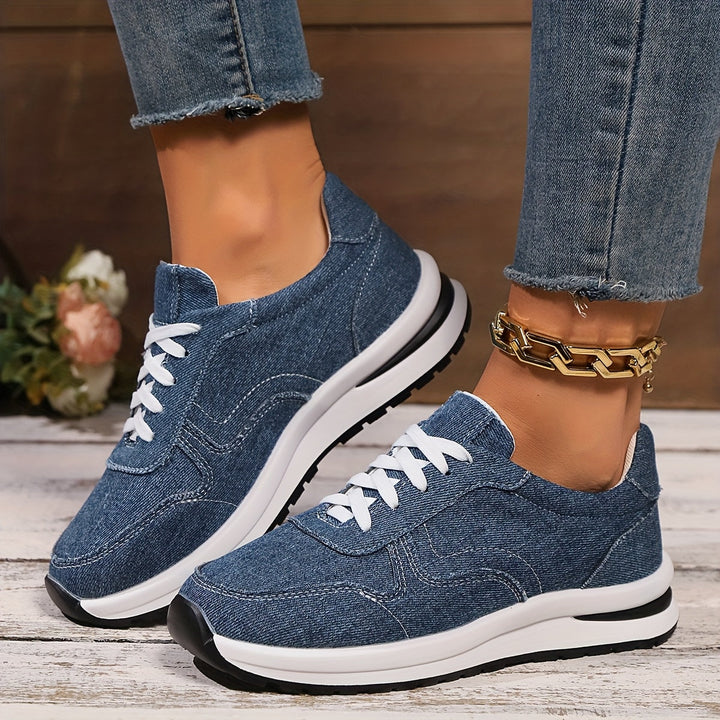 Emily & Isabella Brooks | Comfort Denim Sneakers