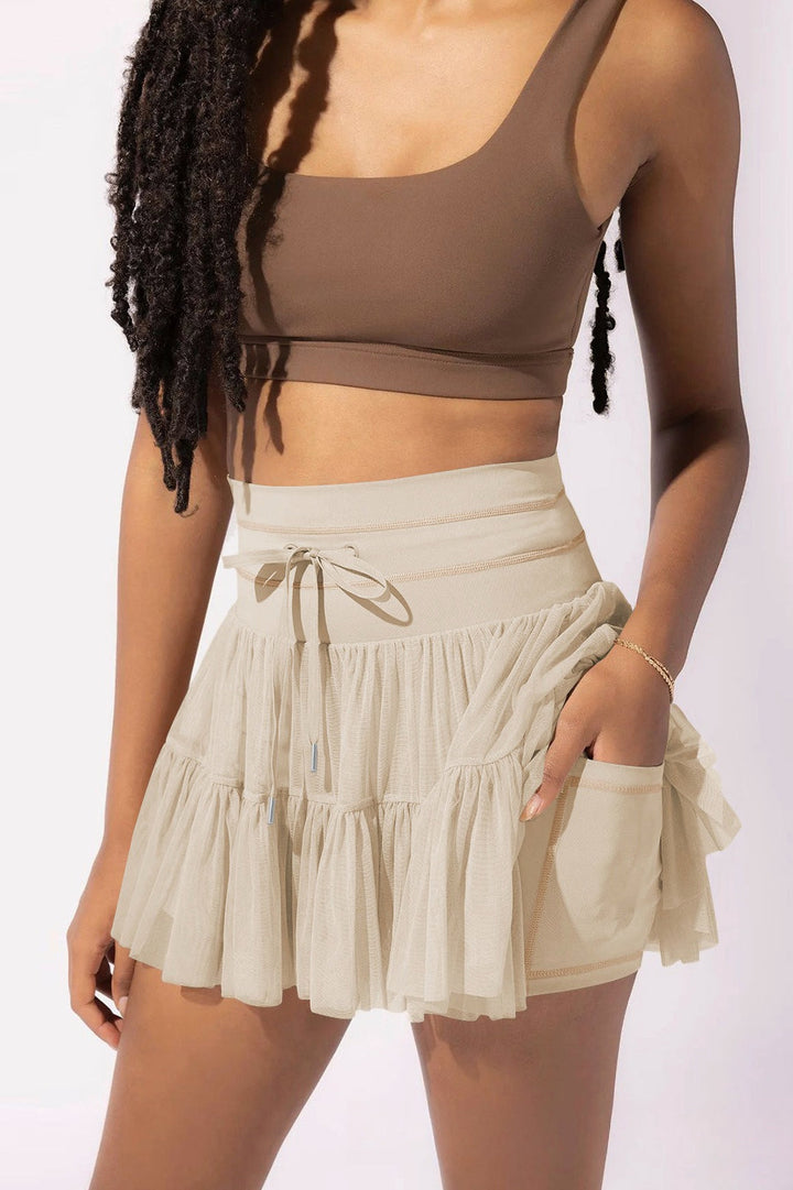 Emily & Isabella Brooks | Pleated High Waist Short Skirt