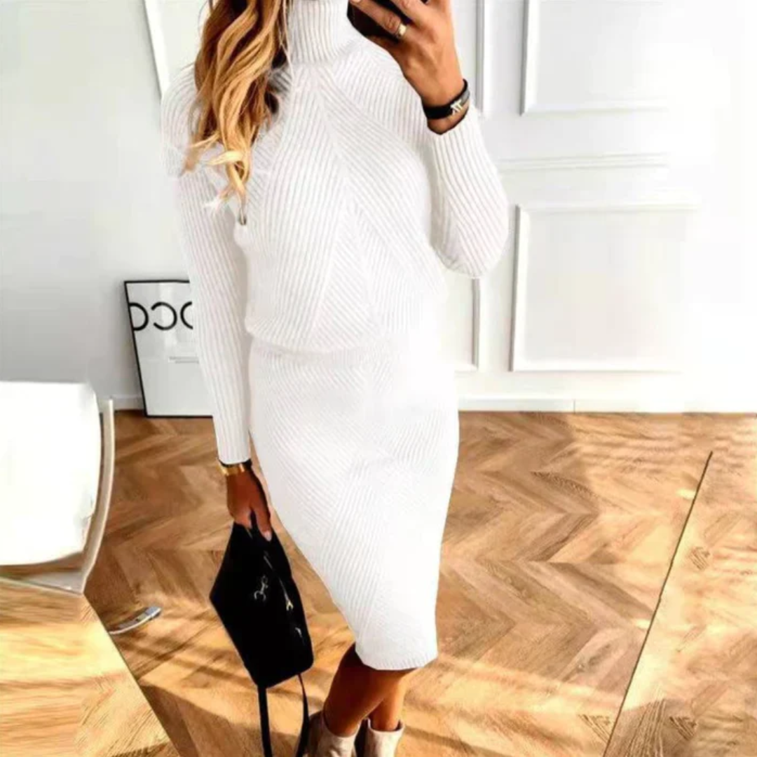 Emily & Isabella Brooks | Knit Sweater Dress