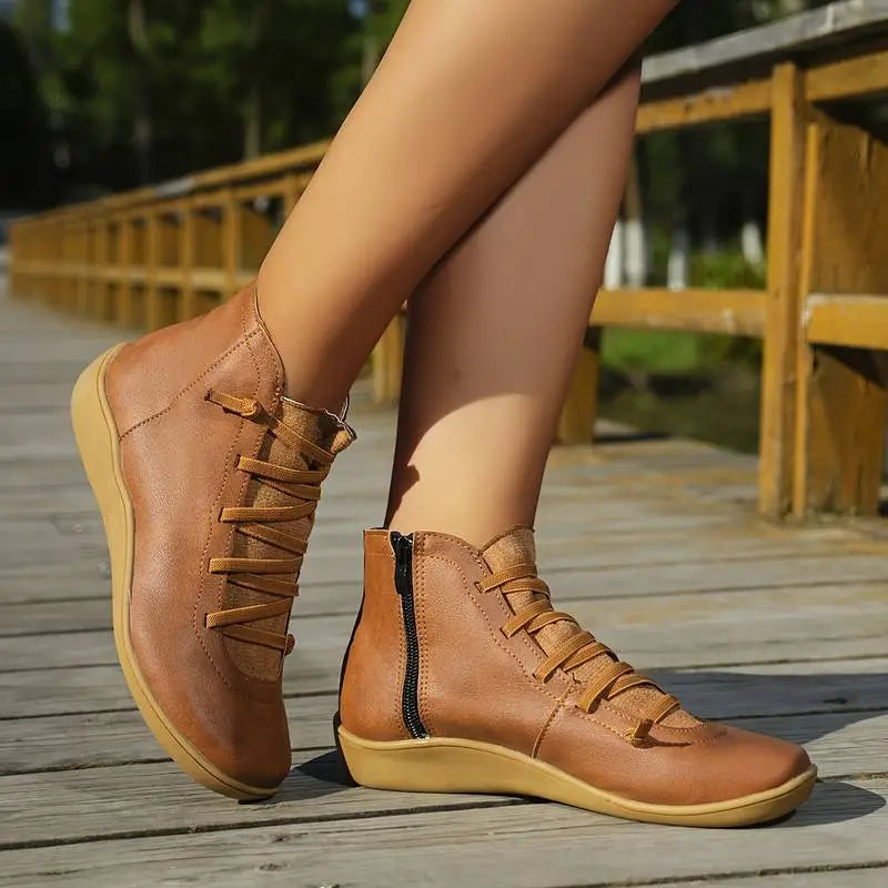 Emily & Isabella Brooks | Women's Casual Lace-Up Ankle Boots
