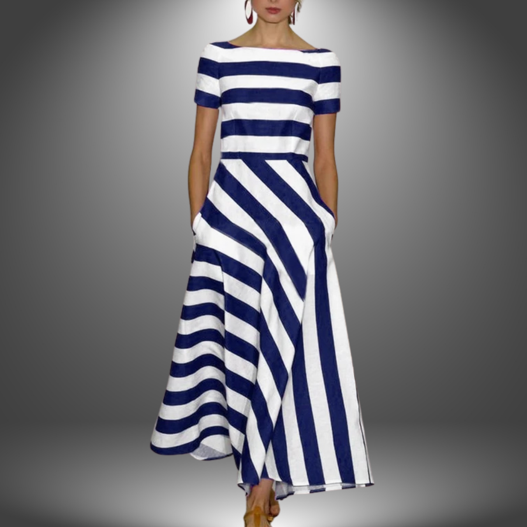 Emily & Isabella Brooks | Light Stripe Dress