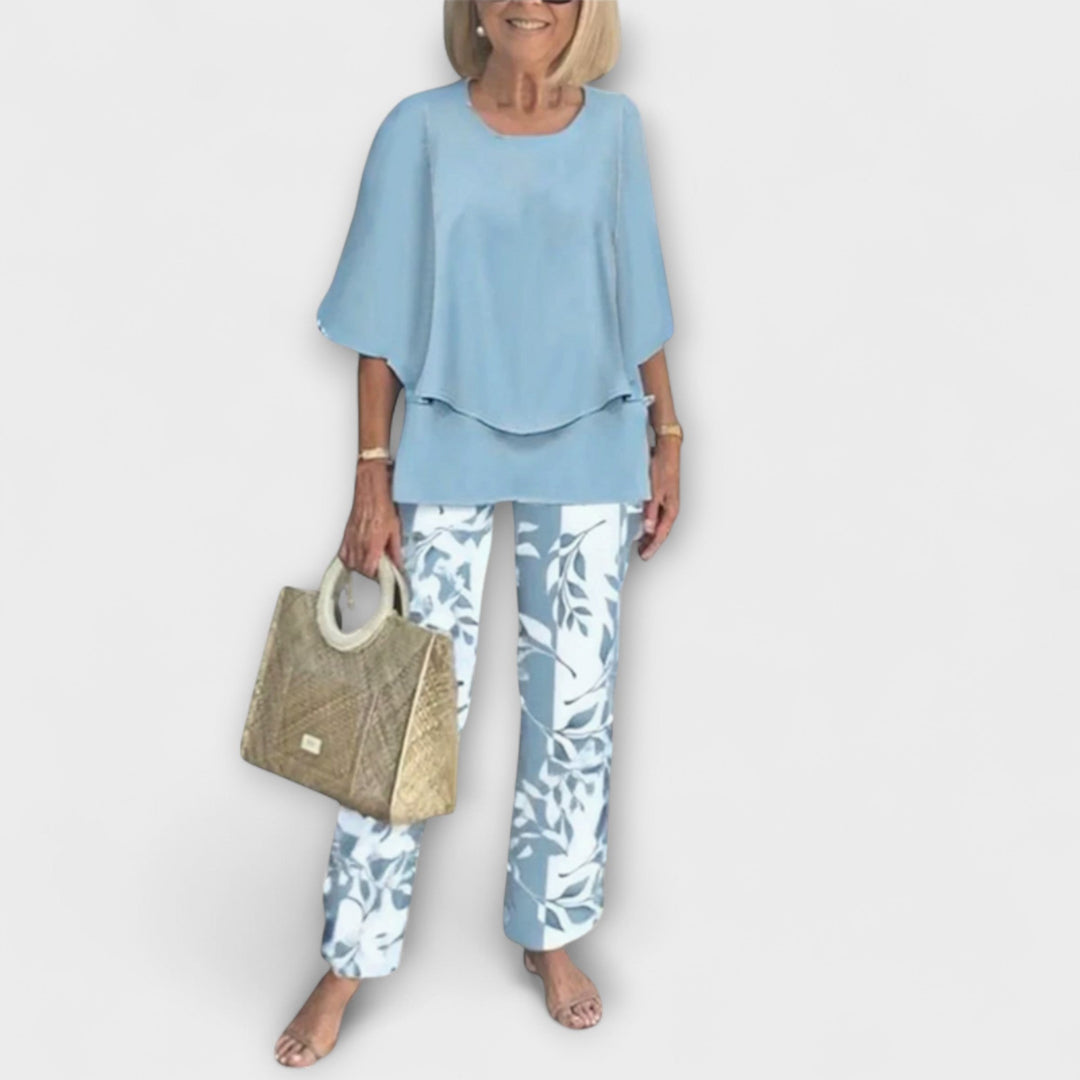 Emily & Isabella Brooks | Modern Set with Comfortable Blouse and Pants