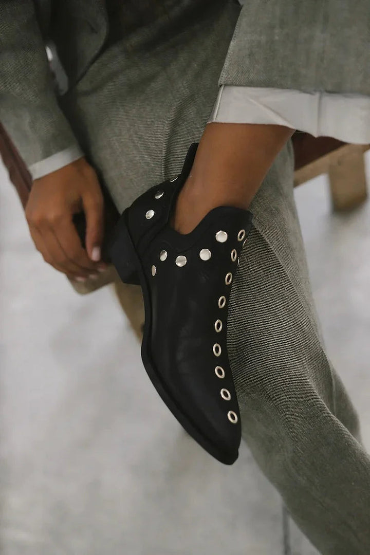 Emily & Isabella Brooks | Pointed Studded Ankle Boot