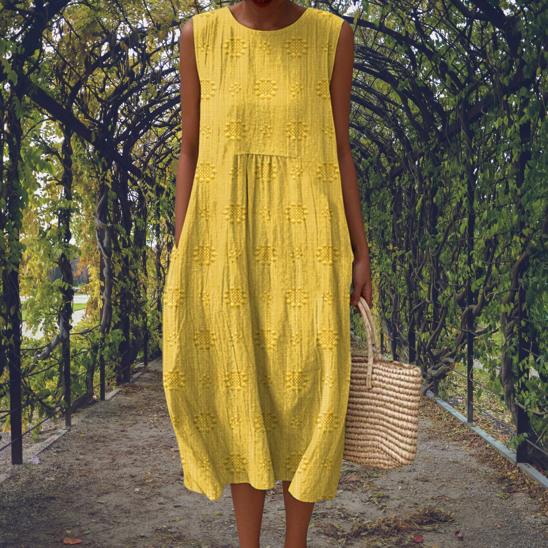 Emily & Isabella Brooks | Elegant Sleeveless Dress with Pockets