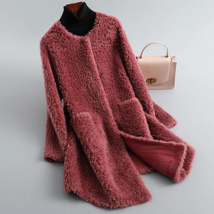 Emily & Isabella Brooks | Shearling coat with wool lining