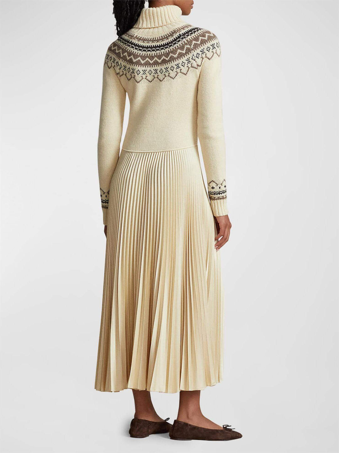 Emily & Isabella Brooks | Women's Turtleneck Sweater, Fair Isle Pattern