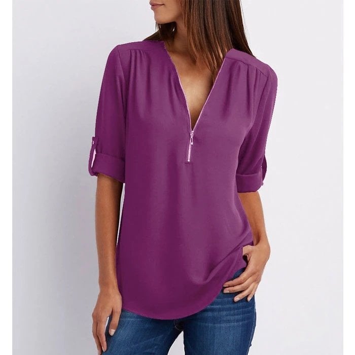 Emily & Isabella Brooks | Zipper Blouse