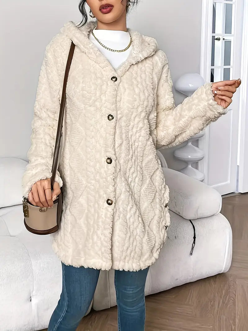 Emily & Isabella Brooks | Plush Hooded Cardigan