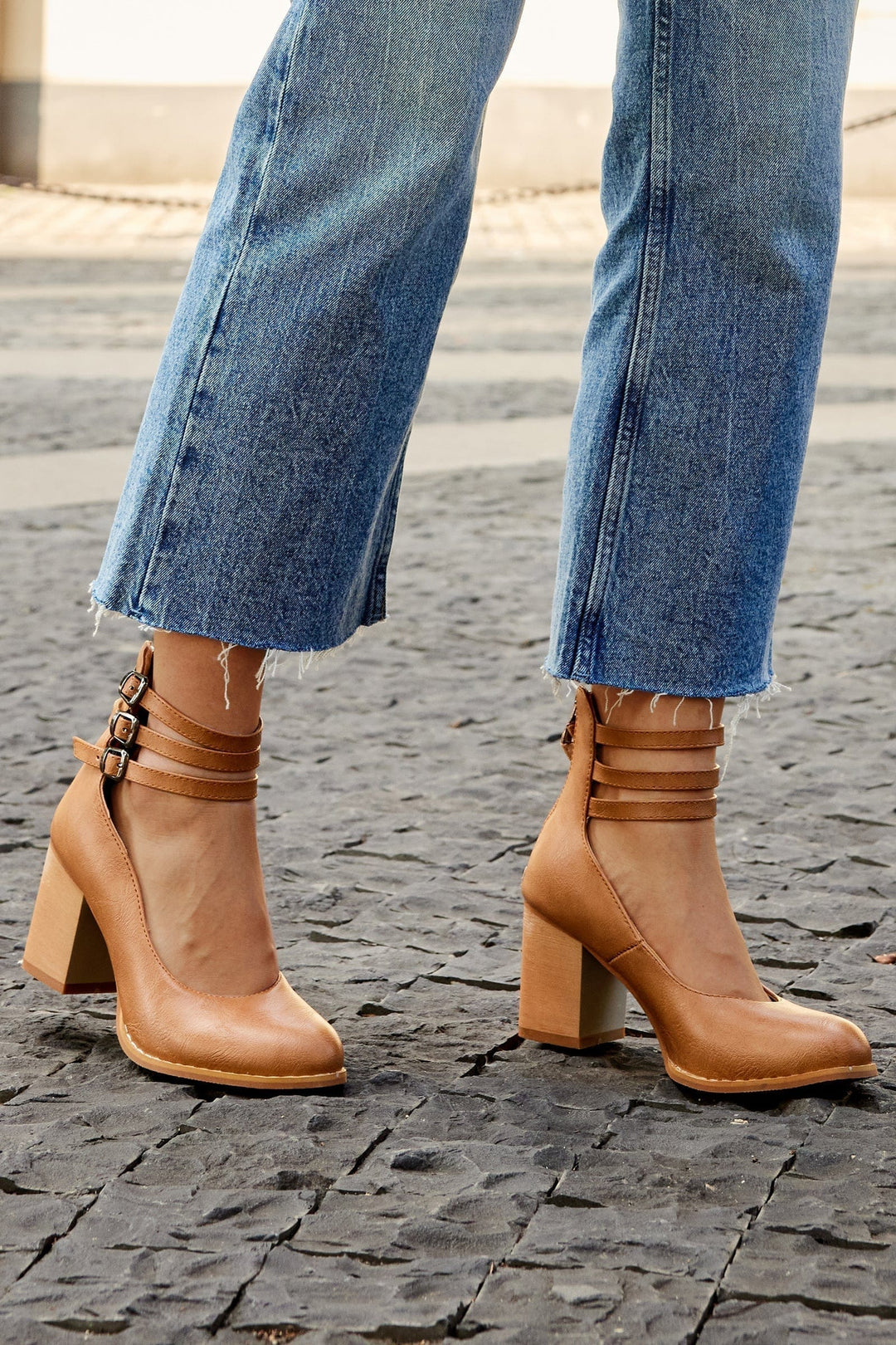 Emily & Isabella Brooks | Triple Buckle Heels