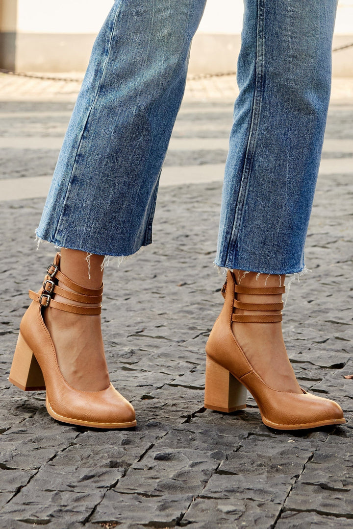 Emily & Isabella Brooks | Triple Buckle Heels
