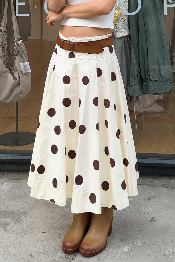 Emily & Isabella Brooks | Vintage Polka Dot Long Skirt
