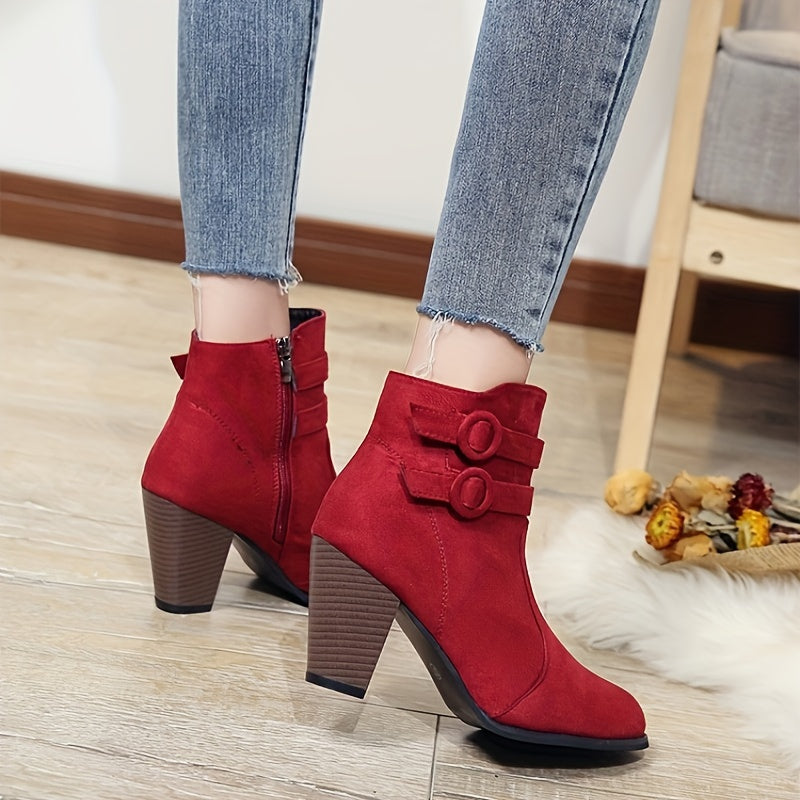 Emily & Isabella Brooks | Block Heel Ankle Boots