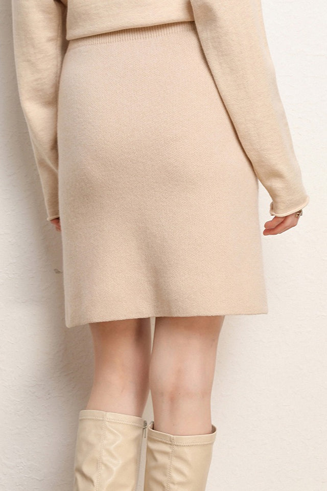 Emily & Isabella Brooks | Wool A-Line Mini Skirt