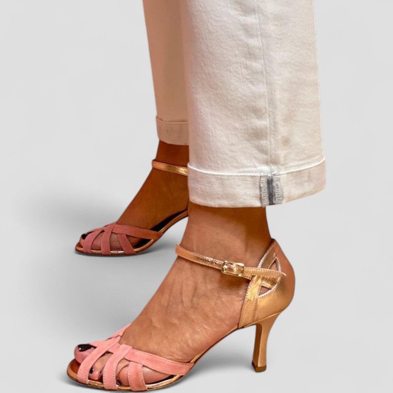 Emily & Isabella Brooks | Open Toe Kitten Heels