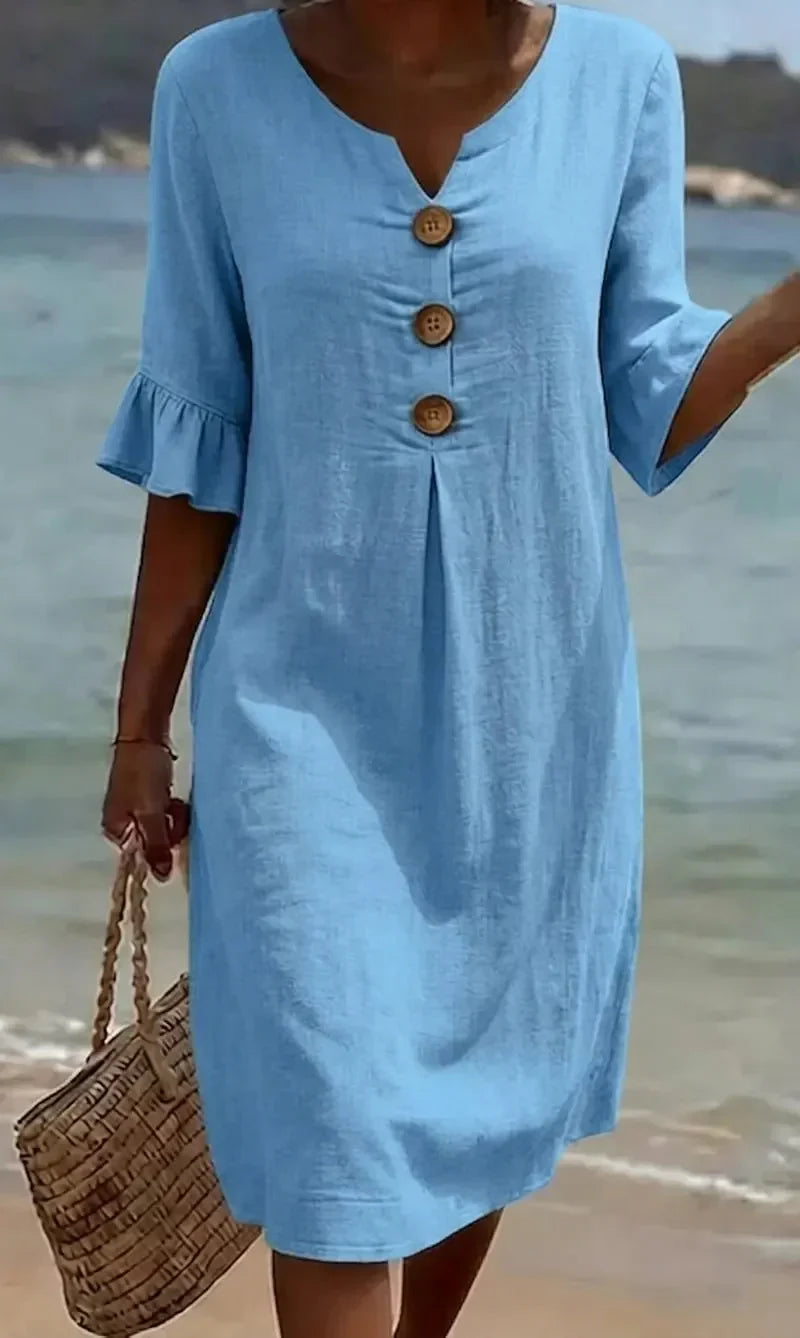 Emily & Isabella Brooks | Textured Long Sleeve Dress
