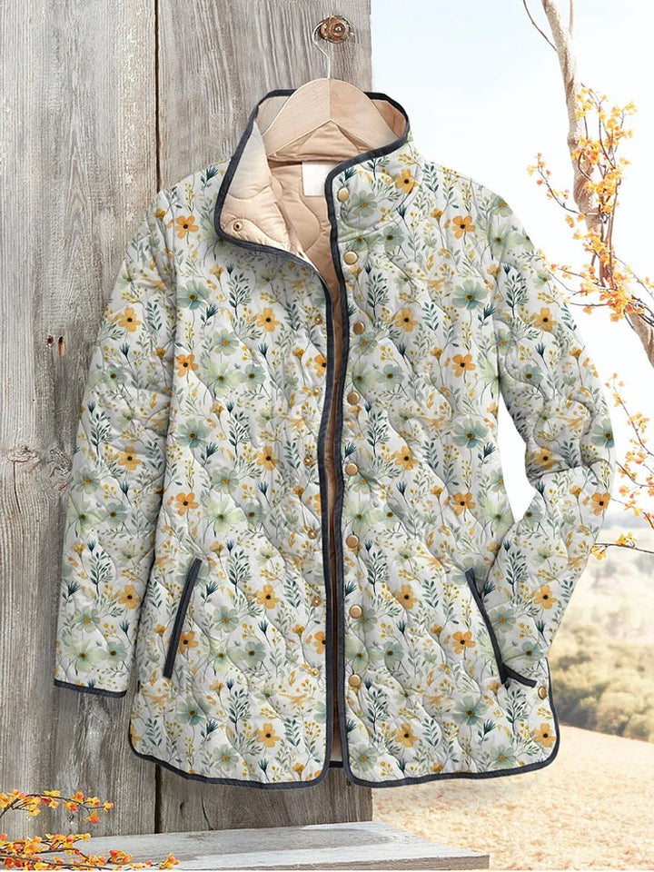 Emily & Isabella Brooks | Floral-Printed Quilted Jacket for Women