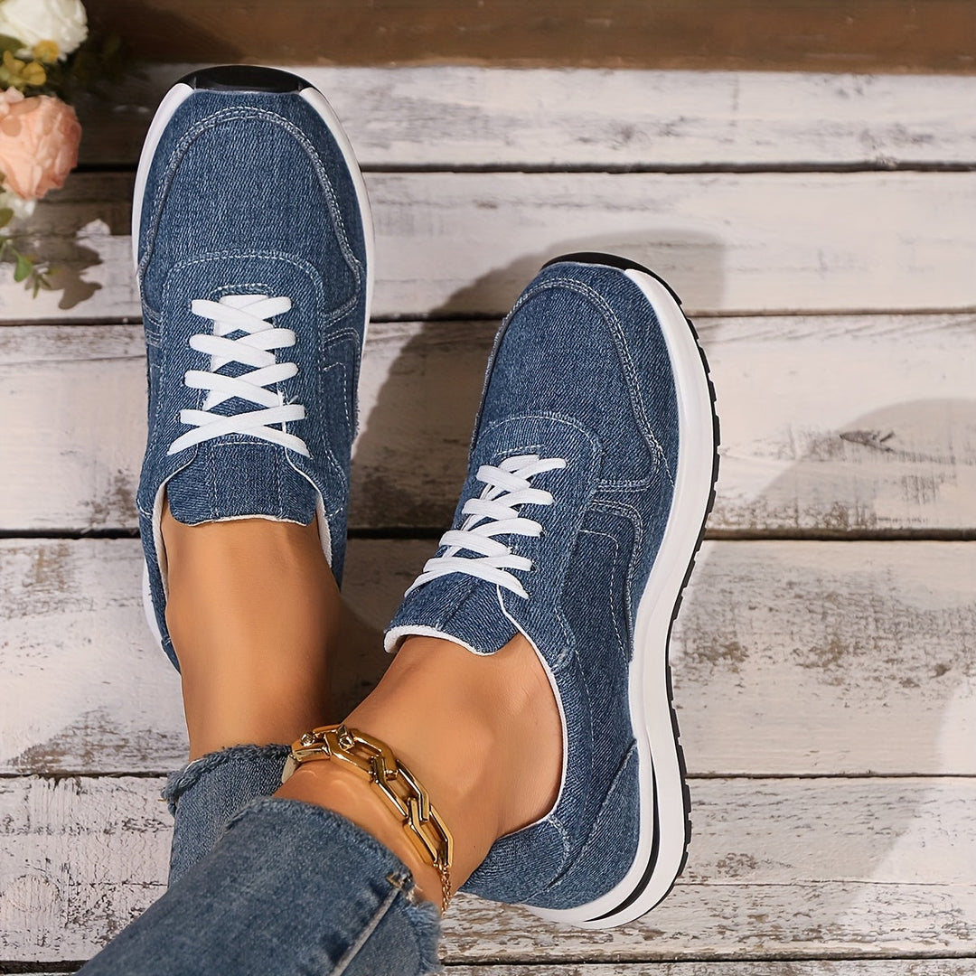 Emily & Isabella Brooks | Comfort Denim Sneakers