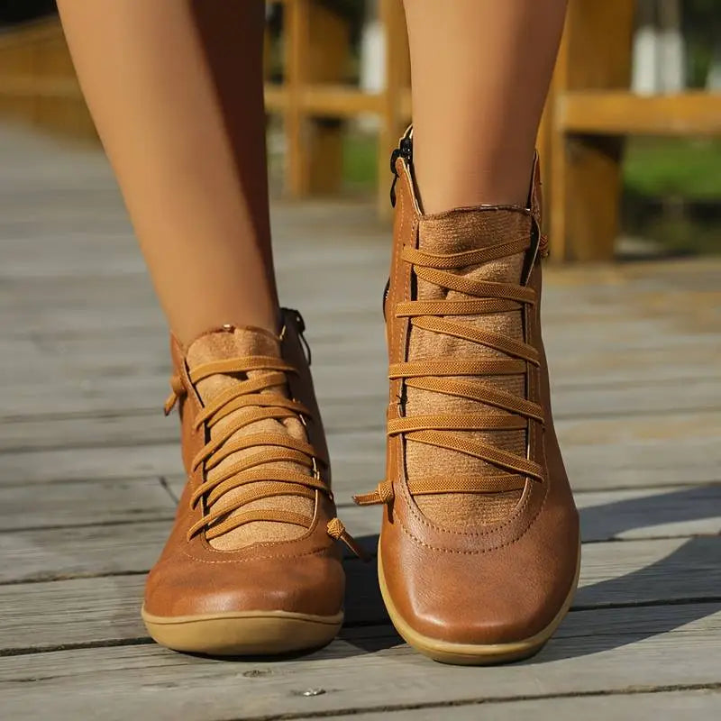 Emily & Isabella Brooks | Women's Casual Lace-Up Ankle Boots
