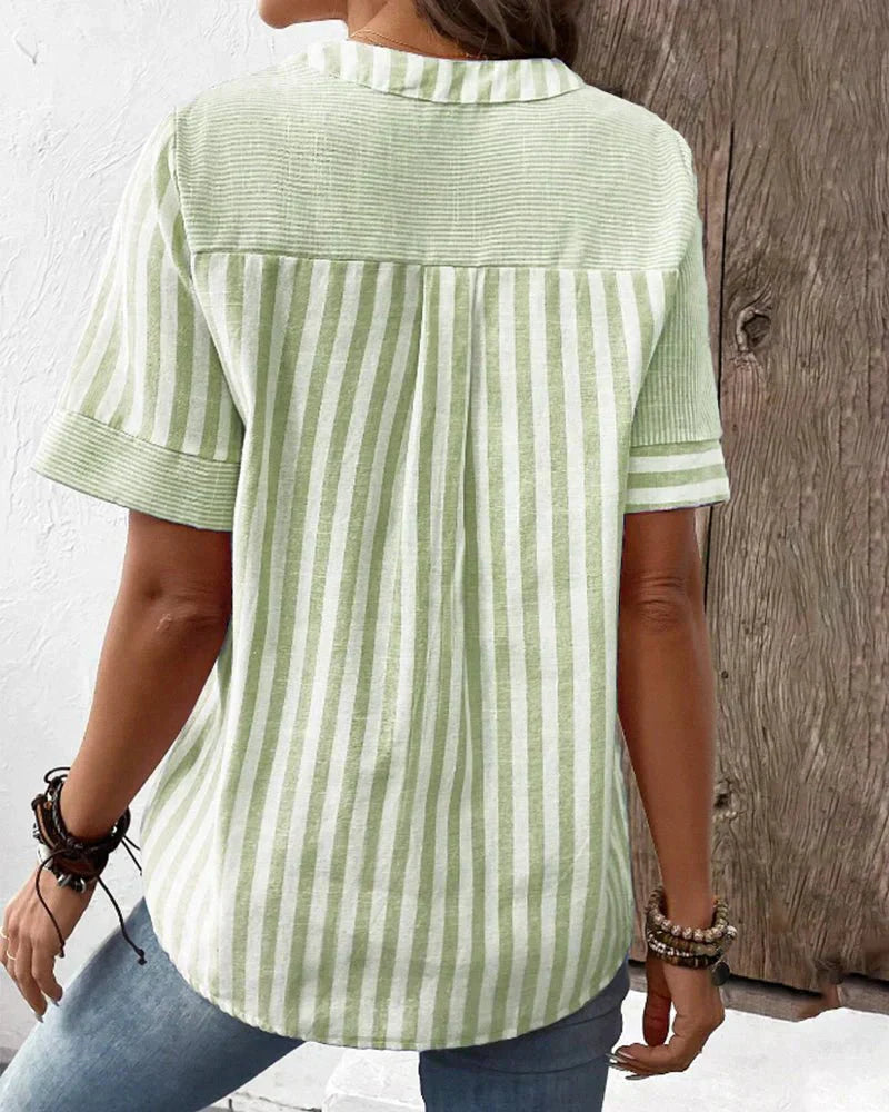 Emily & Isabella Brooks | Soft Striped Blouse