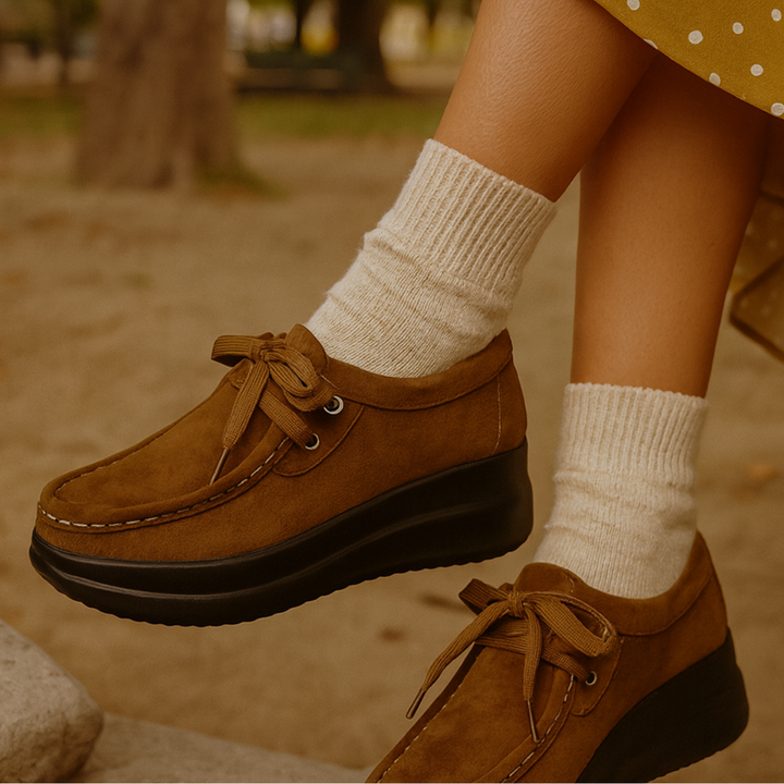Emily & Isabella Brooks | Lace Up Shoes with Non Slip Sole