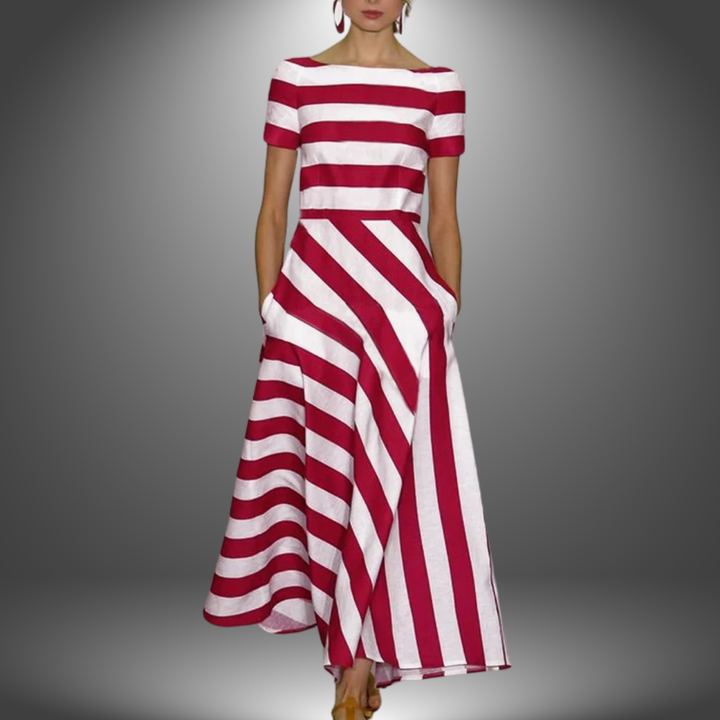 Emily & Isabella Brooks | Light Stripe Dress