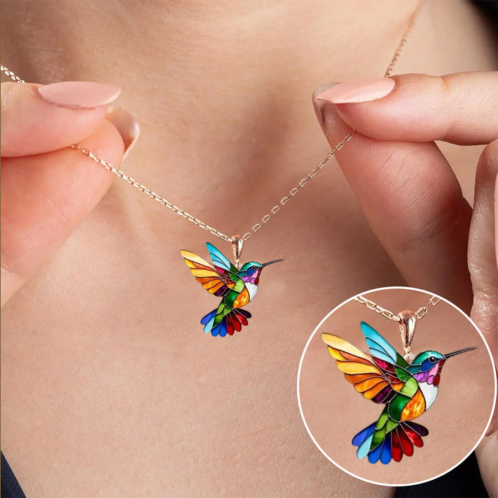 Emily & Isabella Brooks | Hummingbird Necklace and Earrings Set