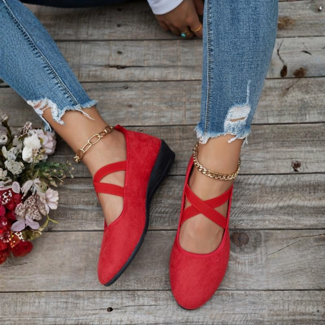 Emily & Isabella Brooks | Comfy Closed Wedge Slip-On Shoes