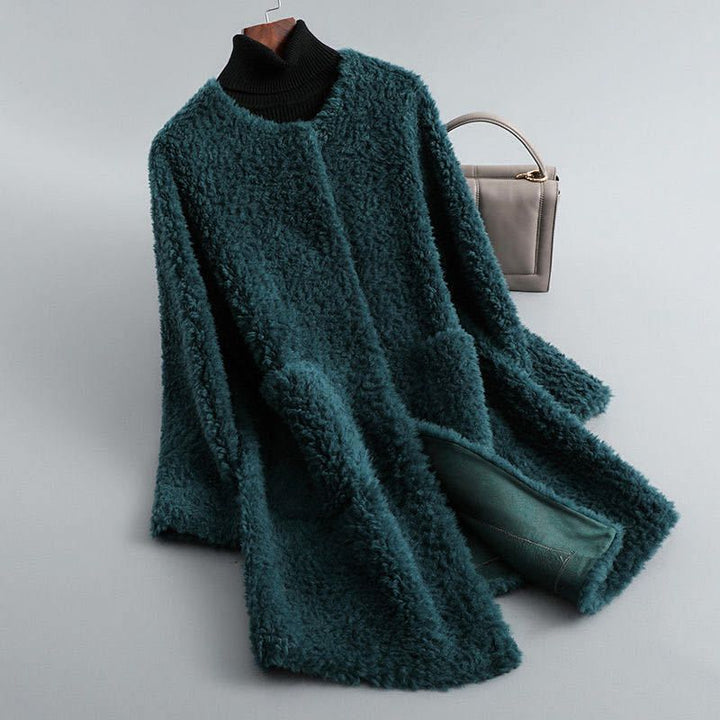 Emily & Isabella Brooks | Shearling coat with wool lining