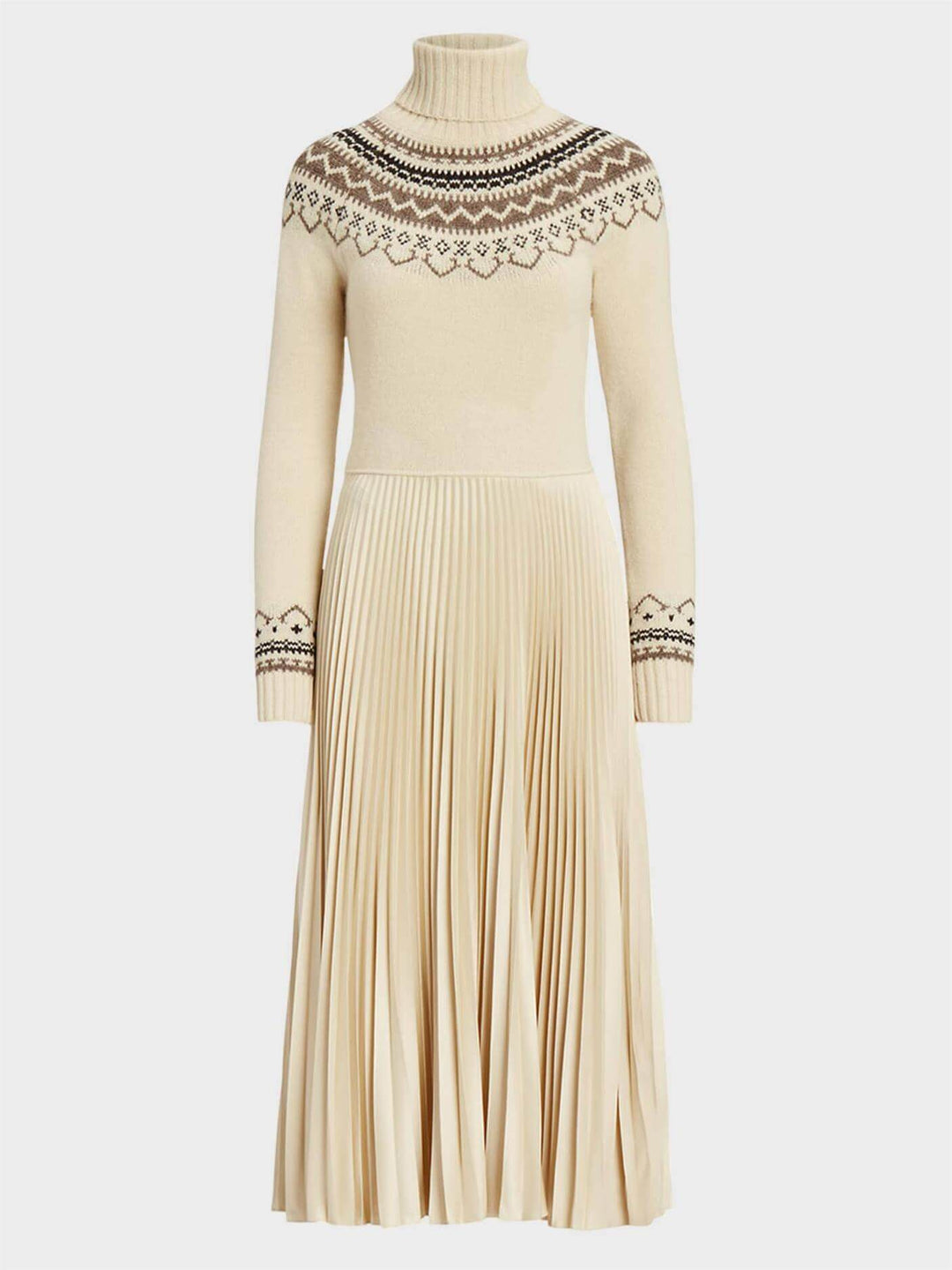 Emily & Isabella Brooks | Women's Turtleneck Sweater, Fair Isle Pattern