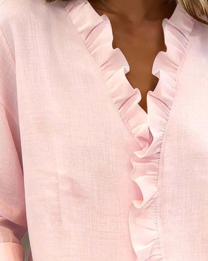 Emily & Isabella Brooks | Classic Ruffled Blouse