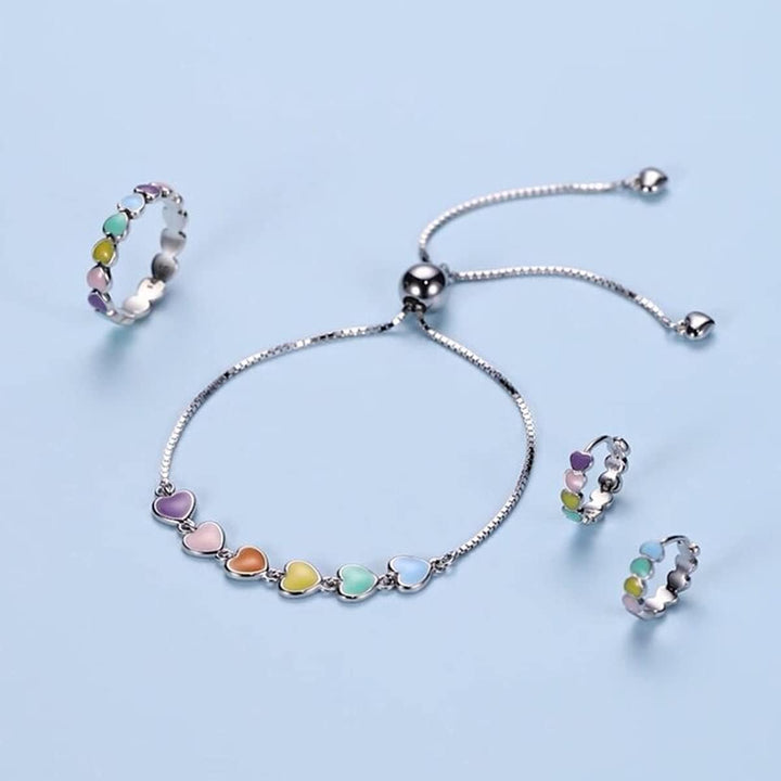 Emily & Isabella Brooks | Sterling Silver Paw Print Bracelet - Adjustable Fit
