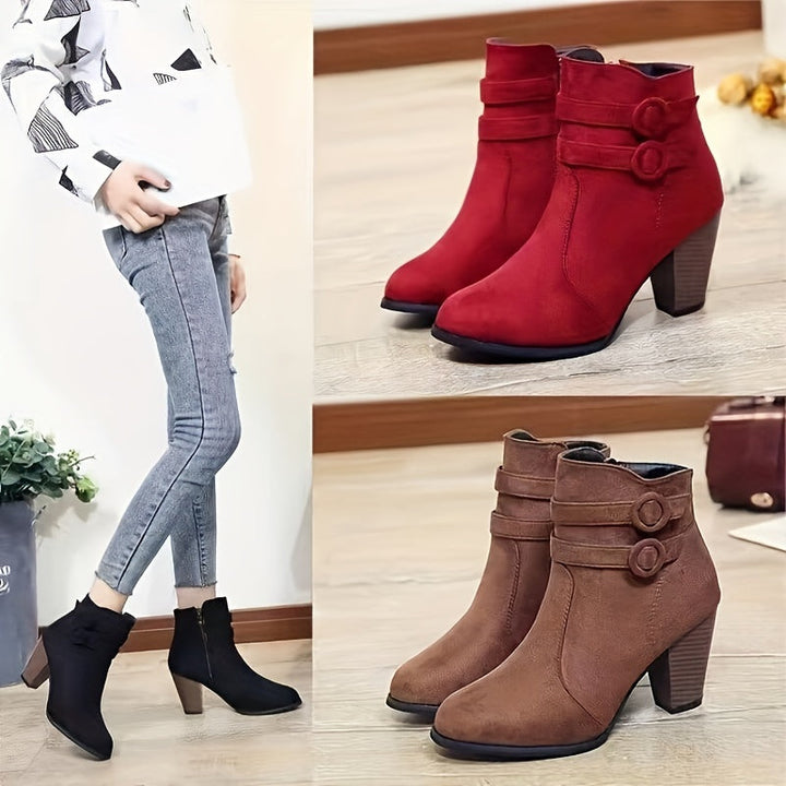 Emily & Isabella Brooks | Block Heel Ankle Boots