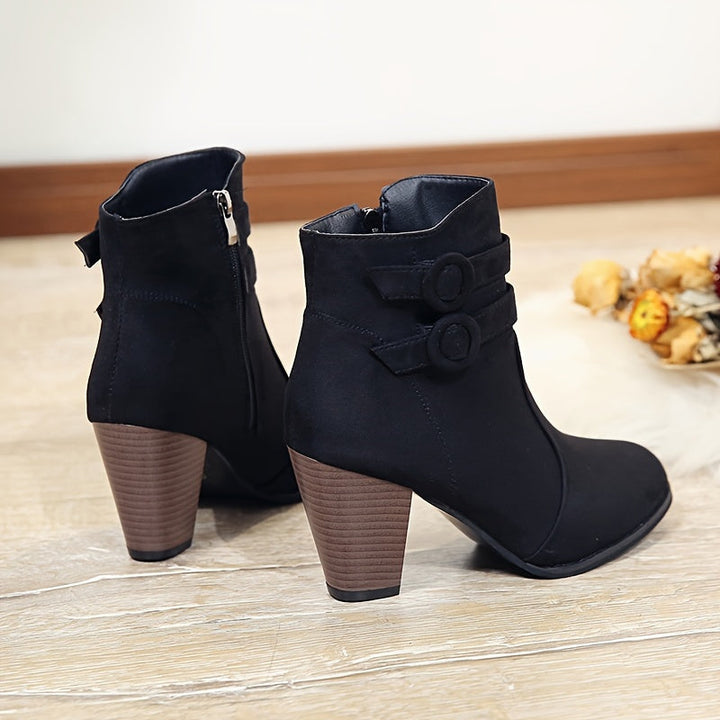 Emily & Isabella Brooks | Block Heel Ankle Boots