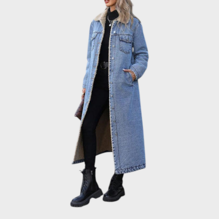 Emily & Isabella Brooks | Long Fleece Lined Jacket Winter Coat