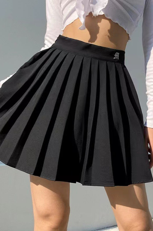 Emily & Isabella Brooks | Pleated High Waist Pocket Sports Skirt
