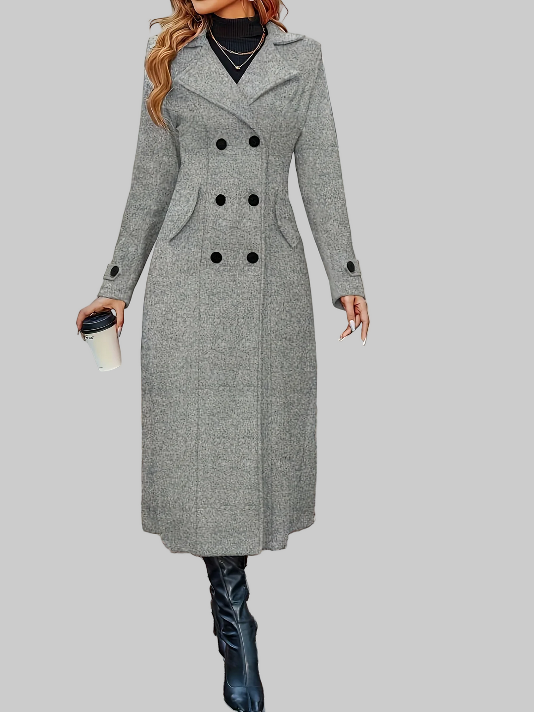 Emily & Isabella Brooks | Double-Breasted Wool Coat