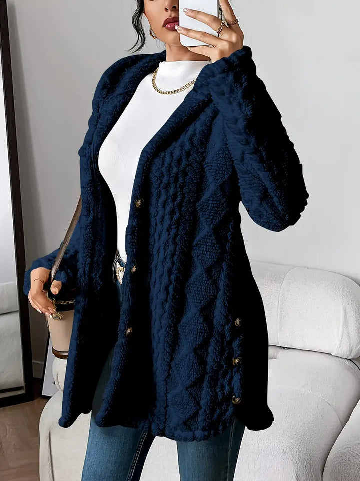 Emily & Isabella Brooks | Plush Hooded Cardigan