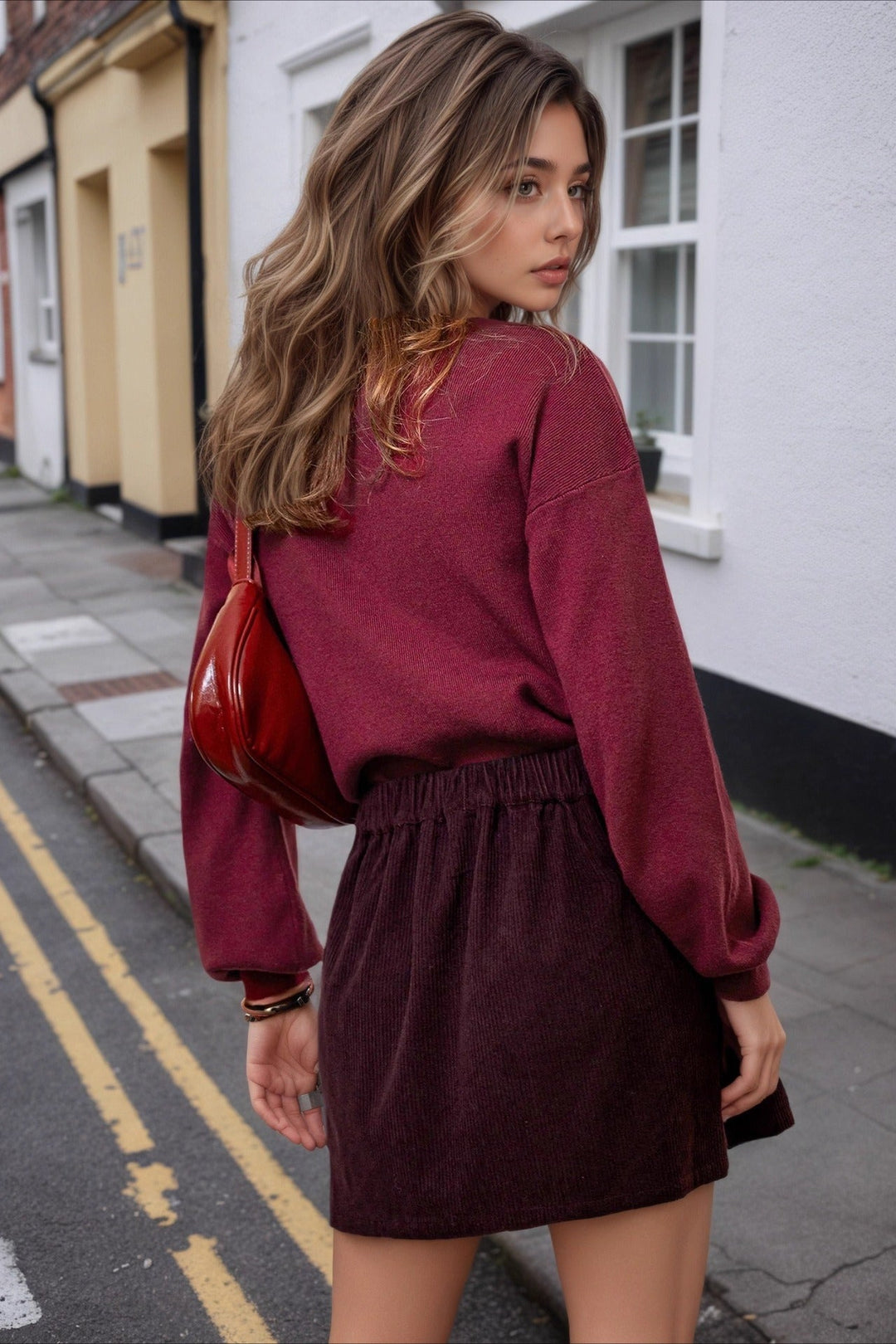 Emily & Isabella Brooks | Corduroy A-Line Skirt