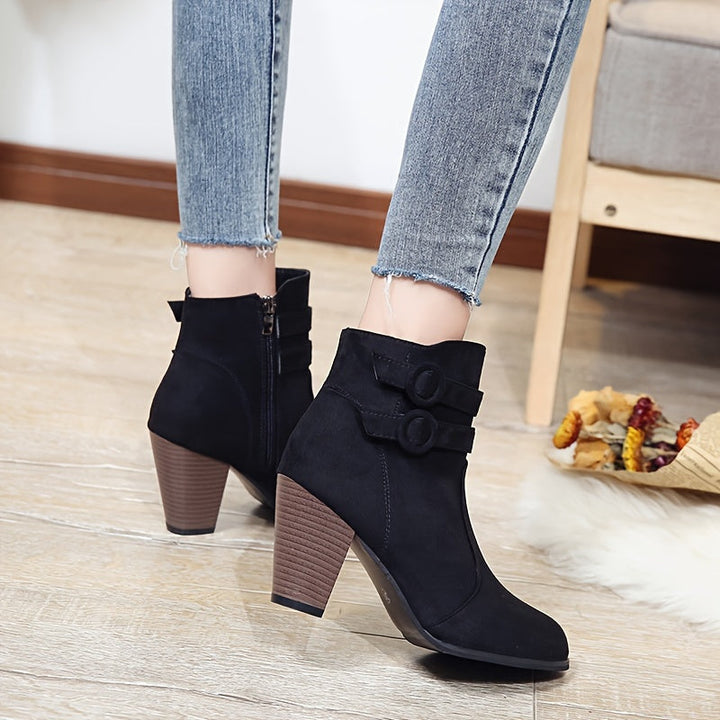 Emily & Isabella Brooks | Block Heel Ankle Boots