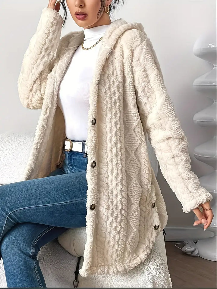 Emily & Isabella Brooks | Plush Hooded Cardigan