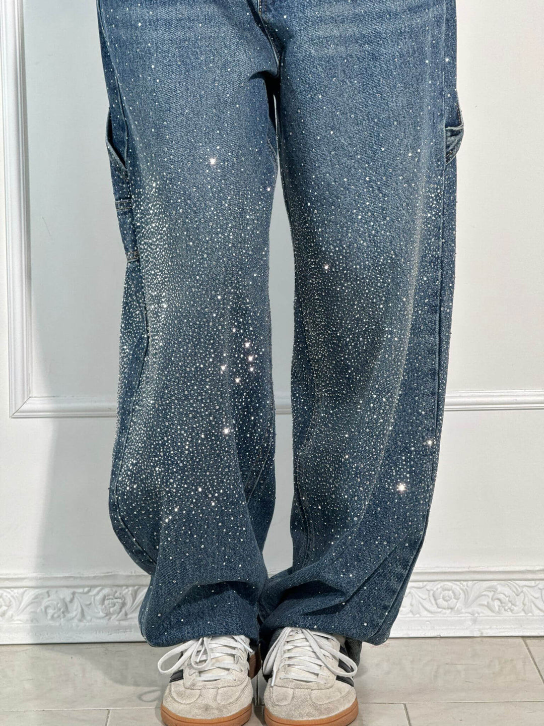 Emily & Isabella Brooks | High-Waist Glitter Jeans