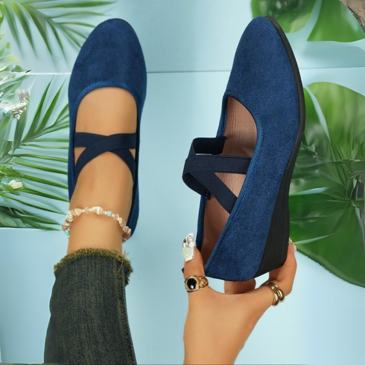 Emily & Isabella Brooks | Comfy Closed Wedge Slip-On Shoes