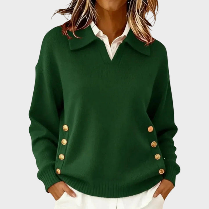 Emily & Isabella Brooks | Button Detail Sweater