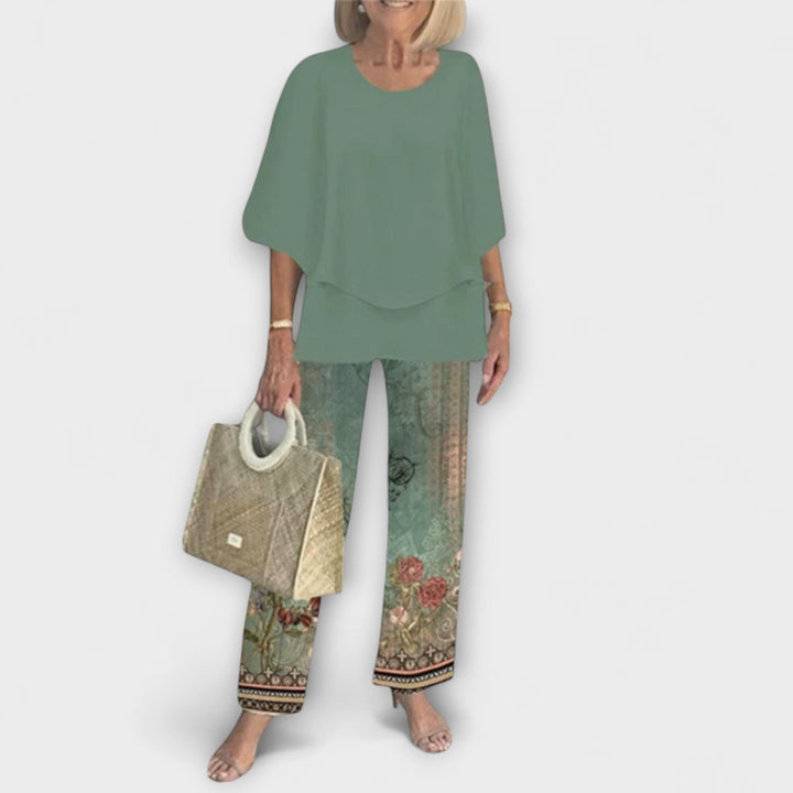 Emily & Isabella Brooks | Modern Set with Comfortable Blouse and Pants